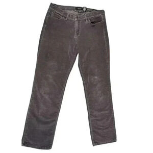 Y2K Calvin Klein Women's Straight Size Leg Size 8 Brown Corduroy Grunge